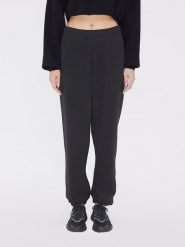 LeGer Spodnie dresowe "Ruby" w kolorze antracytowym rozmiar: 42. Czarne spodnie dresowe damskie LeGer, bez wzorów, z bawełny. Za 100.99 zł.