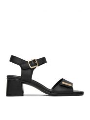 Remonte Sandały CEO-D1K54-00 Czarny. Czarne sandały damskie Remonte, bez wzorów, ze skóry, bez obcasa, na słupku. Za 379.99 zł.