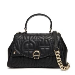 Torebka Aigner. Czarne torebki klasyczne damskie Aigner, bez wzorów, bez dodatków. Za 2,249.00 zł.