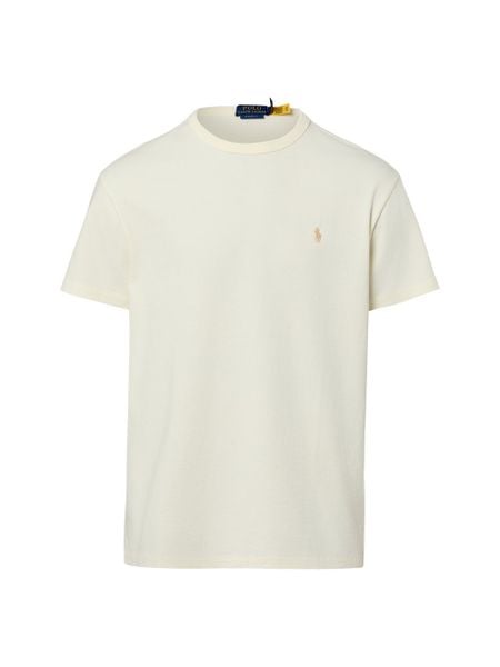 Polo Ralph Lauren Koszulka męska Mężczyźni Bawełna (100%) biały jednolity, XL. Białe koszulki polo męskie Polo Ralph Lauren, m, bez wzorów, z bawełny, bez ramiączek. Za 419.95 zł.