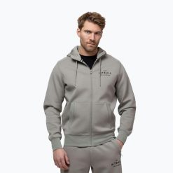 Bluza męska Pitbull Sampson Hooded Zip Sweatshirt. Szare bluzy z kapturem męskie PITBULL, m, z bawełny. Za 299.99 zł.