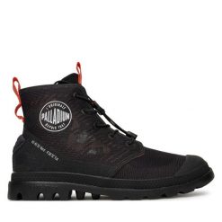 Trapery Palladium. Czarne trapery damskie Palladium, bez obcasa. Za 439.99 zł.