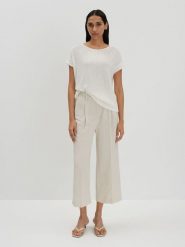 Someday Koszulka "Kanandi" w kolorze białym rozmiar: 42. Białe bluzki damskie Someday, bez wzorów, bez kołnierzyka. Za 95.99 zł.