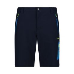 Szorty męskie turystyczne CMP 33T5497. Niebieskie szorty męskie CMP, bez wzorów, sportowe. W wyprzedaży za 188.99 zł.