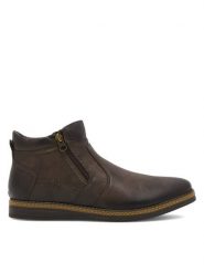 Lanetti Botki MBS-CARDIFF-10 Brązowy. Brązowe buty zimowe męskie Lanetti, z materiału, bez zapięcia. Za 159.99 zł.