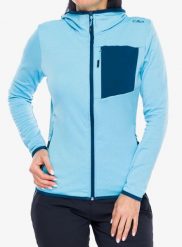 Bluza polarowa damska CMP Solvixa. Niebieskie bluzy bez kaptura damskie CMP, m, z elastanu. Za 269.49 zł.