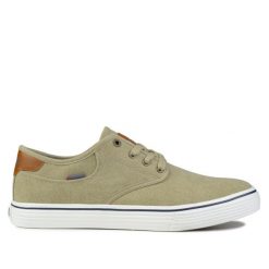 Buty trampki sportowe Wrangler CALYPSO DERBY C MEN LOW. Brązowe trampki i tenisówki męskie Wrangler, bez wzorów, z gumy, bez zapięcia. Za 189.00 zł.
