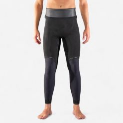 Spodnie do łowiectwa podwodnego męskie Subea SPF 900 z neoprenu 5 mm. Czarne spodnie materiałowe męskie Decathlon, bez wzorów, z neoprenu. Za 399.99 zł.
