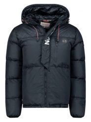 Geographical Norway Kurtka zimowa "Betincelle" w kolorze granatowym rozmiar: XL. Niebieskie kurtki męskie Geographical Norway, na zimę, xl, bez wzorów, bez kaptura. Za 304.56 zł.