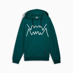Bluza sportowa męska Puma JAWS CORE 2.0 62722005. Zielone bluzy z kapturem męskie Puma, l, z materiału. Za 184.26 zł.