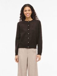 Vila Kardigan "Salsa" w kolorze ciemnobrązowym rozmiar: M. Brązowe kardigany damskie Vila, m, bez wzorów. Za 82.99 zł.