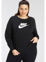 Nike Bluza w kolorze czarnym rozmiar: 2X. Czarne bluzy bez kaptura damskie Nike. Za 175.26 zł.