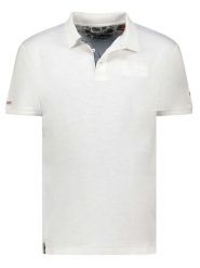 Geographical Norway Koszulka polo "Kslub" w kolorze białym rozmiar: 3XL. Białe koszulki polo męskie Geographical Norway, xl, bez wzorów, z bawełny, bez ramiączek. Za 83.42 zł.