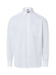 Nils Sundström koszula casual Mężczyźni Regular Fit Bawełna biały, S. Białe koszule męskie Nils Sundström, m, bez wzorów, z bawełny, bez kołnierzyka, bez ramiączek. Za 119.95 zł.