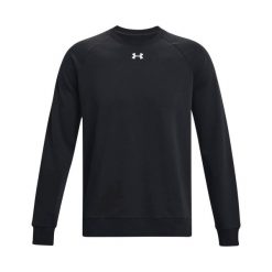 Bluza treningowa męska Under Armour Ua Rival Fleece Crew. Czarne bluzy bez kaptura męskie Under Armour, m. Za 234.45 zł.