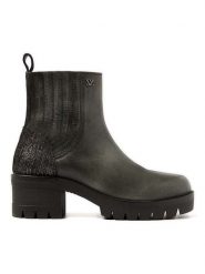 Lazamani Skórzane sztyblety w kolorze antracytowym rozmiar: 38. Czarne botki damskie Lazamani, sportowe, bez obcasa, bez zapięcia. Za 290.82 zł.