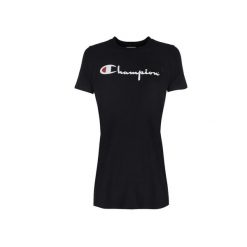 Koszulka do biegania damska Long Top. Czarne t-shirty damskie CHAMPION, s, bez wzorów, z bawełny, bez kołnierzyka. Za 114.00 zł.