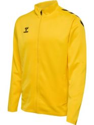 Bluza dresowa zapinana na zamek błyskawiczny Hummel Core XK. Żółte bluzy sportowe damskie HUMMEL, xl, bez wzorów, z dresówki, bez ramiączek, długie, bez kaptura. Za 245.20 zł.