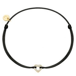 Glanzstücke München Bransoletka Serce z Srebra Sterling w zlocie zóltym z cyrkonia Bransoletki 1 ct Damski. Żółte bransoletki damskie Glanzstücke München, pozłacane. Za 189.99 zł.