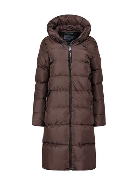 Canadian Peak Płaszcz zimowy "Aprileak" w kolorze brązowym rozmiar: S. Brązowe płaszcze damskie Canadian Peak, na zimę, s, bez wzorów, z puchu. Za 252.34 zł.