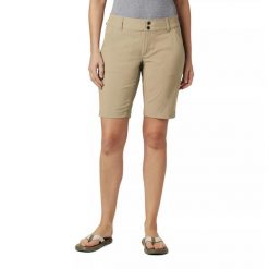 Krótkie spodenki turystyczne damskie Columbia Saturday Trail Long Short. Brązowe szorty damskie Columbia, bez wzorów, sportowe. Za 191.99 zł.