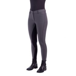Damskie spodnie jeździeckie z pełnym lejem Euro-Star Arista Fashion Diamond. Szare spodnie materiałowe damskie EURO-STAR, z aplikacjami, retro. Za 826.00 zł.