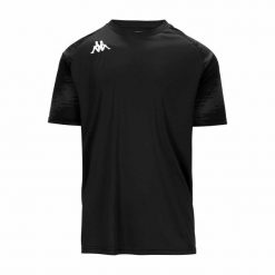 Koszulka Kappa Daverno. Czarne t-shirty sportowe męskie Kappa, bez ramiączek, na fitness i siłownię. Za 179.50 zł.
