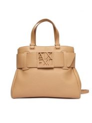 Armani Exchange Torebka XW000285 AF11902 U6149 Beżowy. Brązowe torebki klasyczne damskie Armani Exchange, bez wzorów, ze skóry, bez dodatków. Za 709.99 zł.