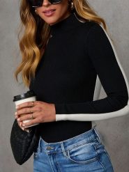 Milan Kiss Koszulka w kolorze czarno-białym rozmiar: XL. Białe bluzki damskie Milan Kiss, xl, bez wzorów, bez kołnierzyka. Za 152.99 zł.