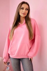 Bluza z kapturem masełko jasno różowa. Czerwone bluzy z kapturem damskie KESI, l, z elastanu. Za 204.91 zł.