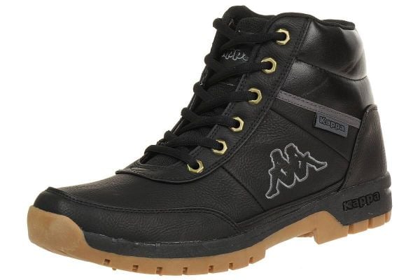 Buty męskie sportowe KAPPA BRIGHT MID LIGHT 242075 1111. Czarne buty trekkingowe męskie Kappa, na zimę, z materiału, przed kolano, bez zapięcia, trekkingowe. Za 257.80 zł.