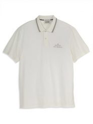 Scotch & Soda Koszulka polo w kolorze białym rozmiar: L. Białe koszulki polo męskie Scotch & Soda, l, bez wzorów, z bawełny, bez ramiączek. Za 52.67 zł.