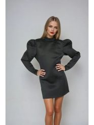 Monki Sukienka w kolorze czarnym rozmiar: S. Czarne sukienki damskie Monki, s, bez wzorów, bez kołnierzyka, bez ramiączek, mini. Za 60.99 zł.