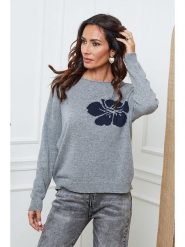 So Cachemire Sweter "Lambi" w kolorze szarym rozmiar: S. Szare swetry klasyczne damskie So Cachemire, s, z kaszmiru, bez kołnierzyka. Za 217.53 zł.