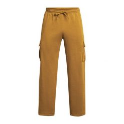 Spodnie treningowe damskie Under Armour Project Rock Icon Fleece. Żółte spodnie dresowe damskie Under Armour, m, na fitness i siłownię. Za 249.99 zł.
