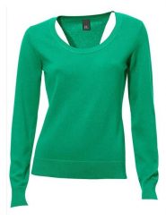 Heine Sweter w kolorze zielonym rozmiar: 40. Zielone swetry klasyczne damskie Heine, z bawełny, bez kołnierzyka. Za 56.95 zł.