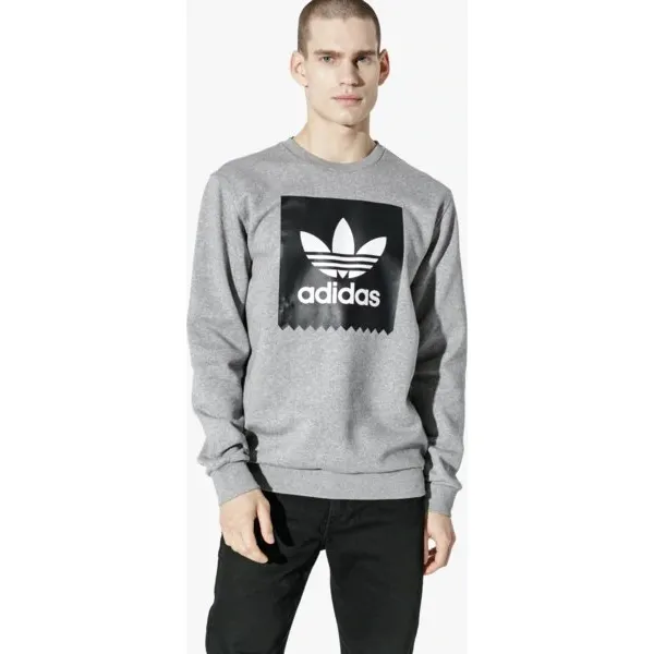 Adidas Bluza Bb Crewneck , szary, rozmiar L. Szare bluzy bez kaptura męskie Adidas, l, z bawełny. W wyprzedaży za 199.99 zł.
