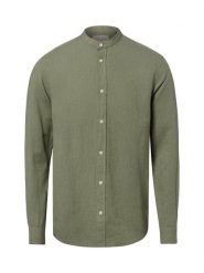 Only&Sons koszula codzienna z lnu Mężczyźni Slim Fit len zielony, M. Zielone koszule męskie Only&Sons, na lato, m, bez wzorów, z bawełny, bez kołnierzyka, bez ramiączek. Za 199.95 zł.