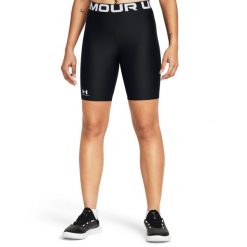 Szorty damskie Under Armour HeatGear 8". Białe spodenki sportowe damskie Under Armour, bez wzorów, z materiału, eleganckie. Za 226.00 zł.