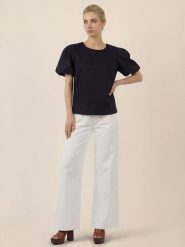 APART Dżinsy - Relaxed fit - w kolorze kremowym rozmiar: 40. Brązowe jeansy damskie Apart, z podwyższonym stanem. Za 250.45 zł.