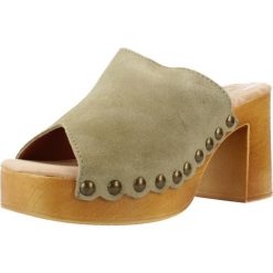 Sandały MTNG 53672M Zielony. Zielone sandały damskie MTNG, bez wzorów, z syntetyku, bez obcasa. Za 177.99 zł.