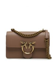 PINKO Torebka Love One Mini Dc AI 23-24 PCPL 100074 A0F1 Beżowy. Brązowe torebki klasyczne damskie Pinko, bez wzorów, ze skóry, wizytowe, bez kołnierzyka, bez ramiączek. Za 1,239.00 zł.