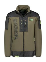 Geographical Norway Kurtka polarowa "Tulene" w kolorze khaki rozmiar: XXL. Brązowe kurtki męskie Geographical Norway, xxl, bez wzorów, z materiału, bez kaptura. Za 143.90 zł.