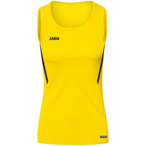 Damski tank top Jako top Challenge. Czarne topy sportowe damskie Jako, bez wzorów, bez ramiączek. Za 164.50 zł.