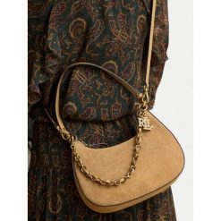 Torebka LAUREN RALPH LAUREN. Brązowe torebki klasyczne damskie Lauren Ralph Lauren, bez wzorów, bez dodatków. Za 1,599.00 zł.