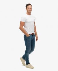 Superdry Jeansy vintage slim z bawełny organicznej. Niebieskie jeansy męskie Superdry. Za 430.25 zł.
