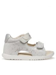 Geox Sandały B Sandal Macchia Gir B254WA 007BC C0626 Biały. Białe sandały dziewczęce Geox, ze skóry, bez zapięcia. Za 249.99 zł.