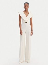 Simona Corsellini Kombinezon P26CPTU00701 Écru Regular Fit. Kombinezony damskie SIMONA CORSELLINI, bez wzorów, z syntetyku, bez kołnierzyka, bez ramiączek. Za 1,889.00 zł.