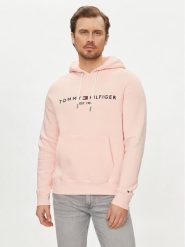 Tommy Hilfiger Bluza Logo MW0MW11599 Różowy Regular Fit. Czerwone bluzy bez kaptura męskie Tommy Hilfiger, l, z syntetyku. Za 299.99 zł.
