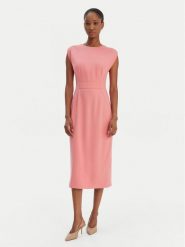 BOSS Sukienka koktajlowa Detira 50551898 Różowy Slim Fit. Czerwone sukienki damskie Boss, bez wzorów, z syntetyku, wizytowe, bez kołnierzyka, bez ramiączek. Za 1,699.00 zł.